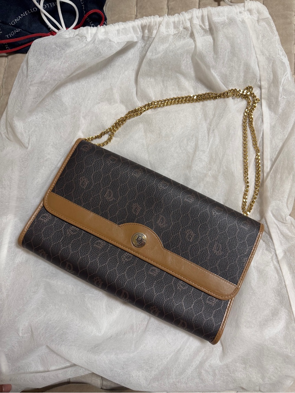 Christian Dior Monogram Honeycomb Vintage
